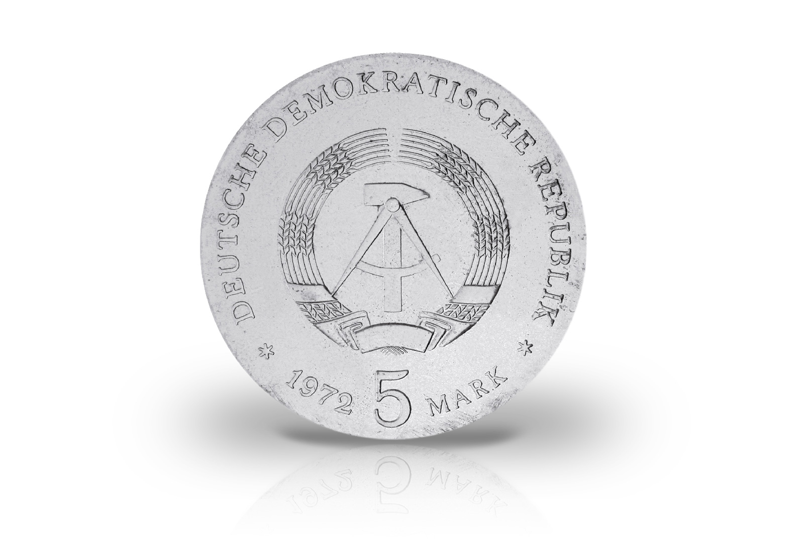 5 Mark Gedenkmünze 1972 DDR Johannes Brahms Jaeger-Nr. 1540