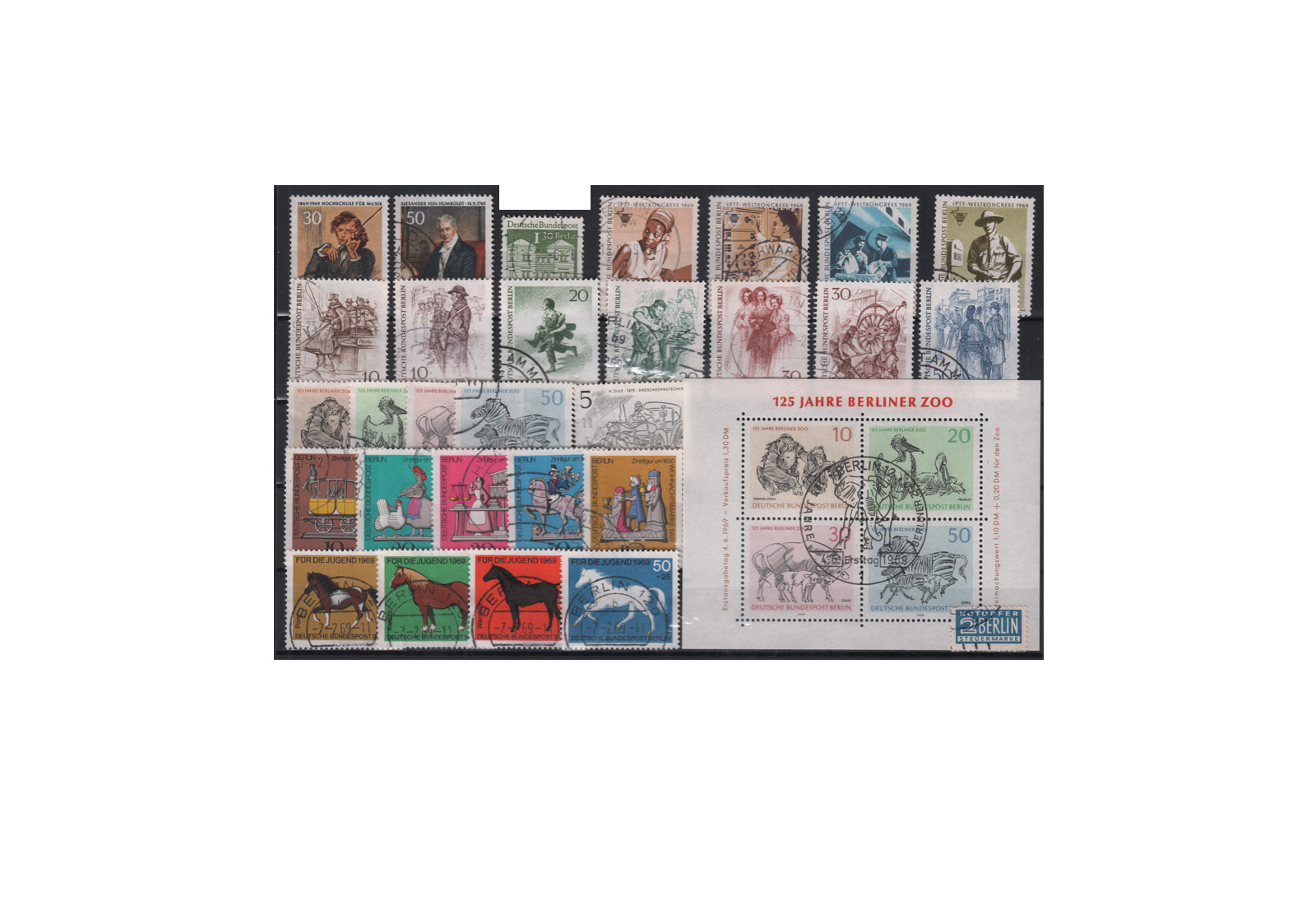 Berlin Jahrgang 1969 Mi.Nr. 326-352 gestempelt