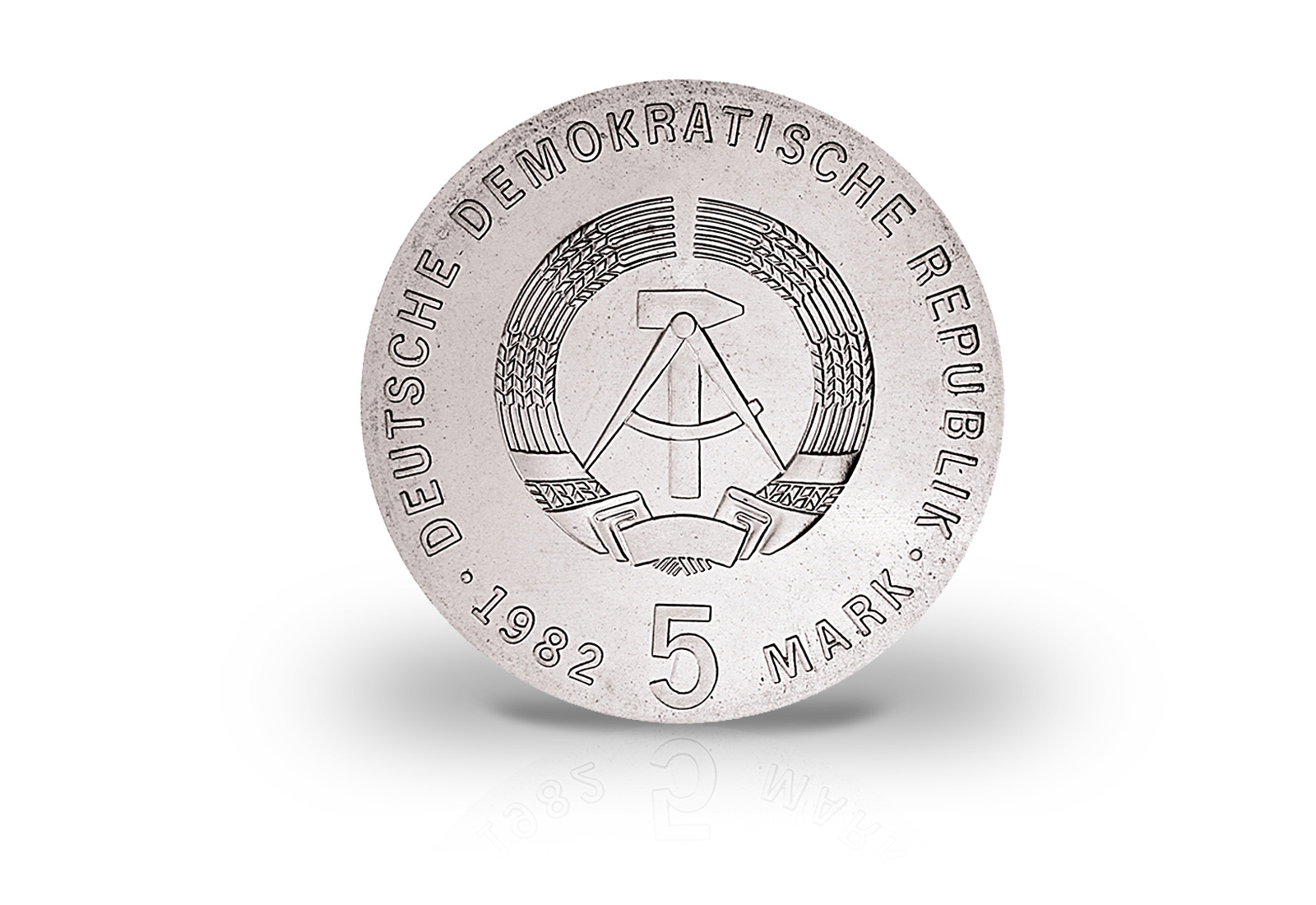 5 Mark Gedenkmünze 1982 DDR Friedrich Wilhelm August Fröbel Jaeger-Nr. 1584