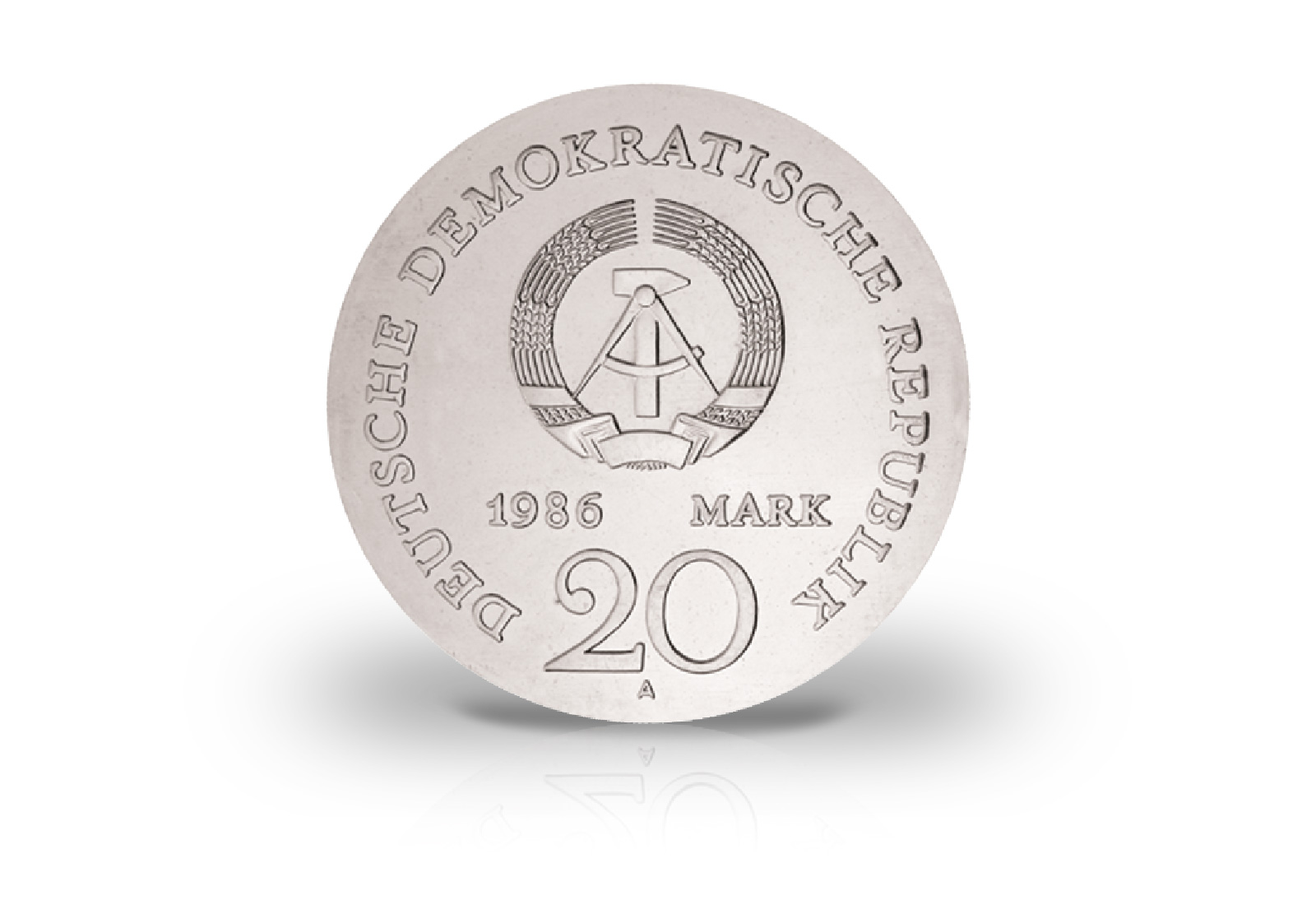 20 Mark Gedenkmünze 1986 DDR 200. Geburtstag der Gebrüder Grimm Jaeger-Nr. 1607