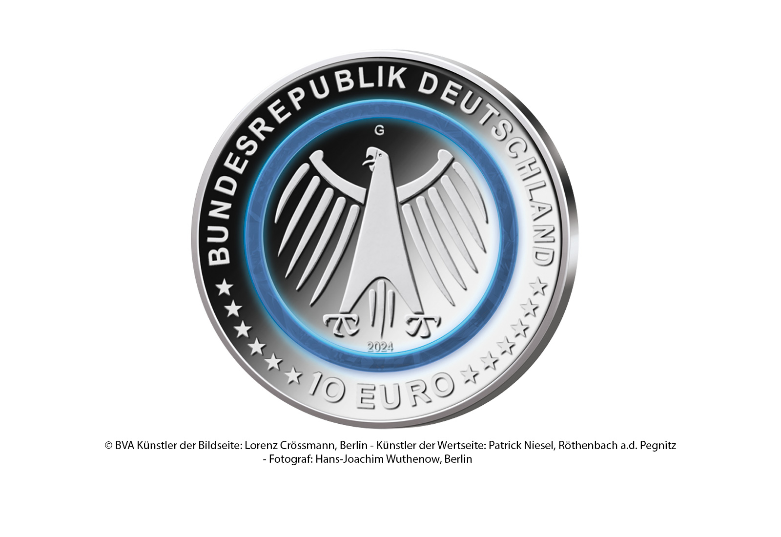 10 Euro 2024 Deutschland Polizei - Im Dienst unserer Gesellschaft st Prägestätte F