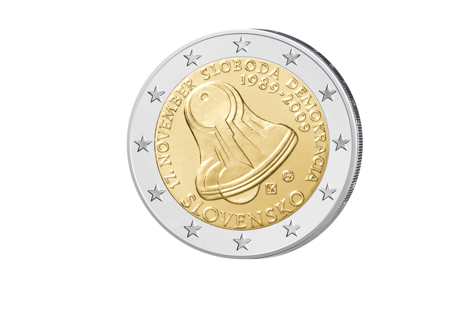 2 Euro 2009 Slowakei 20 Jahrestag des 17 November 1989 bfr