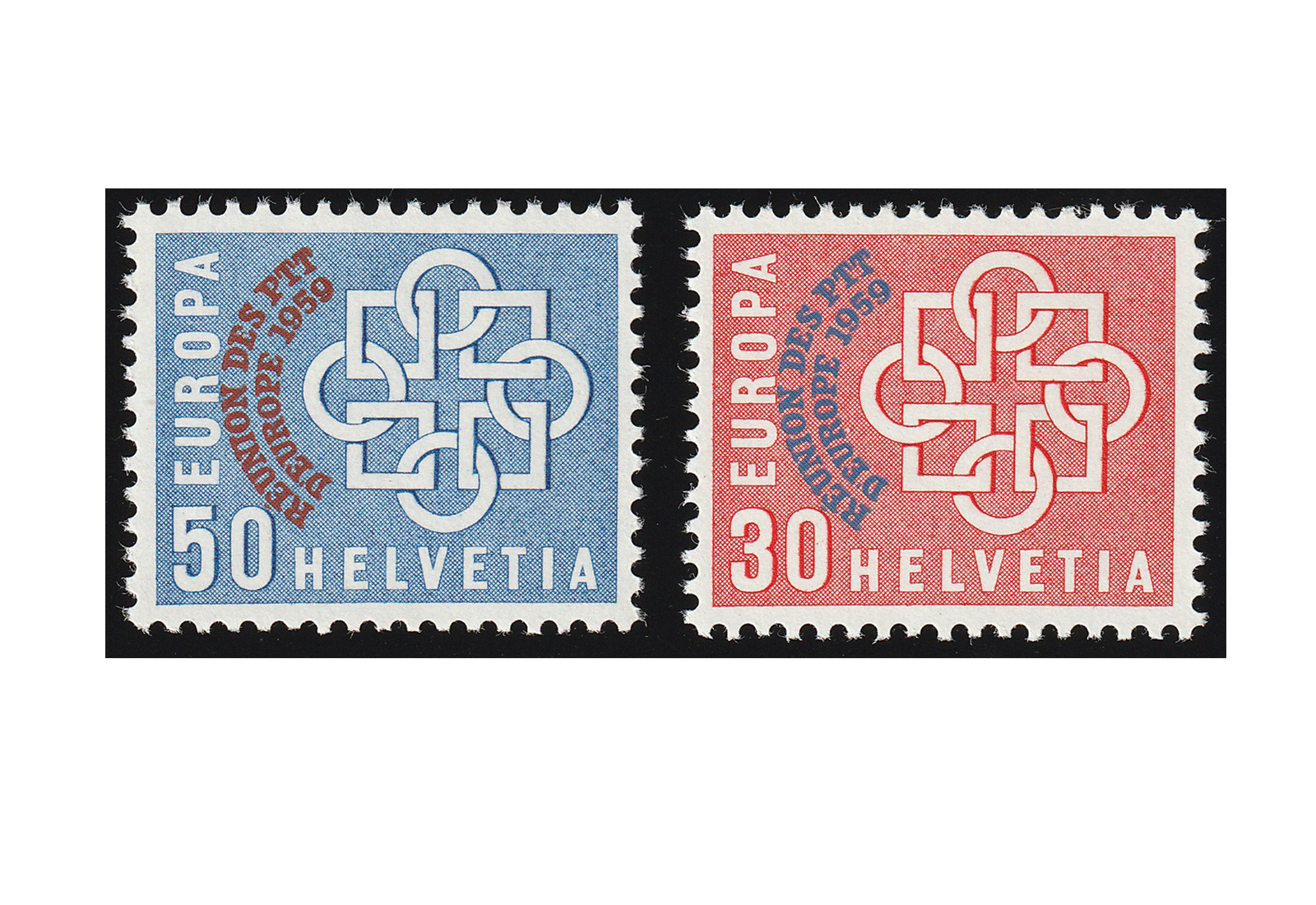 Briefmarken Schweiz MiNr.: 681-682 ** Europäische Konferenz