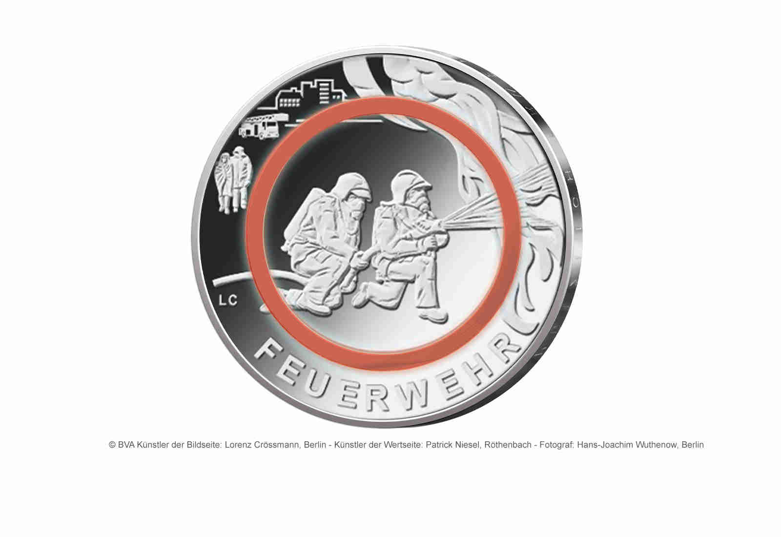 10 Euro 2023 Deutschland Feuerwehr-Im Dienst der Gesellschaft Prägestätte unserer Wahl PP