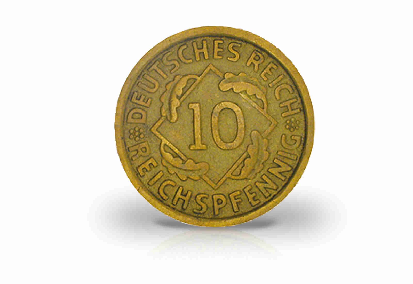 10 Reichspfennig 1924-1936 Weimarer Republik Jaeger-Nr. 317