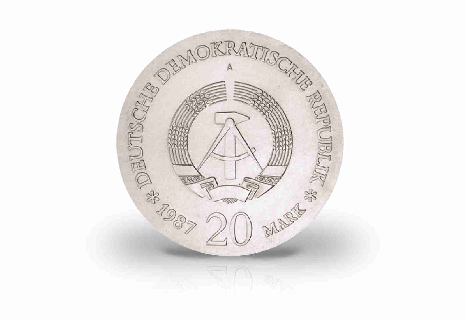 20 Mark Gedenkmünze 1987 DDR 750 Jahre Berlin Jaeger-Nr. 1617