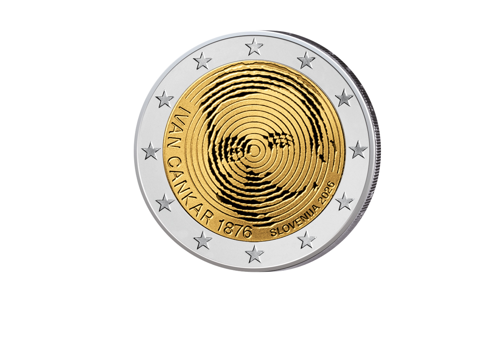2 Euro 2026 Slowenien 150. Geburtstg Ivan Cankar