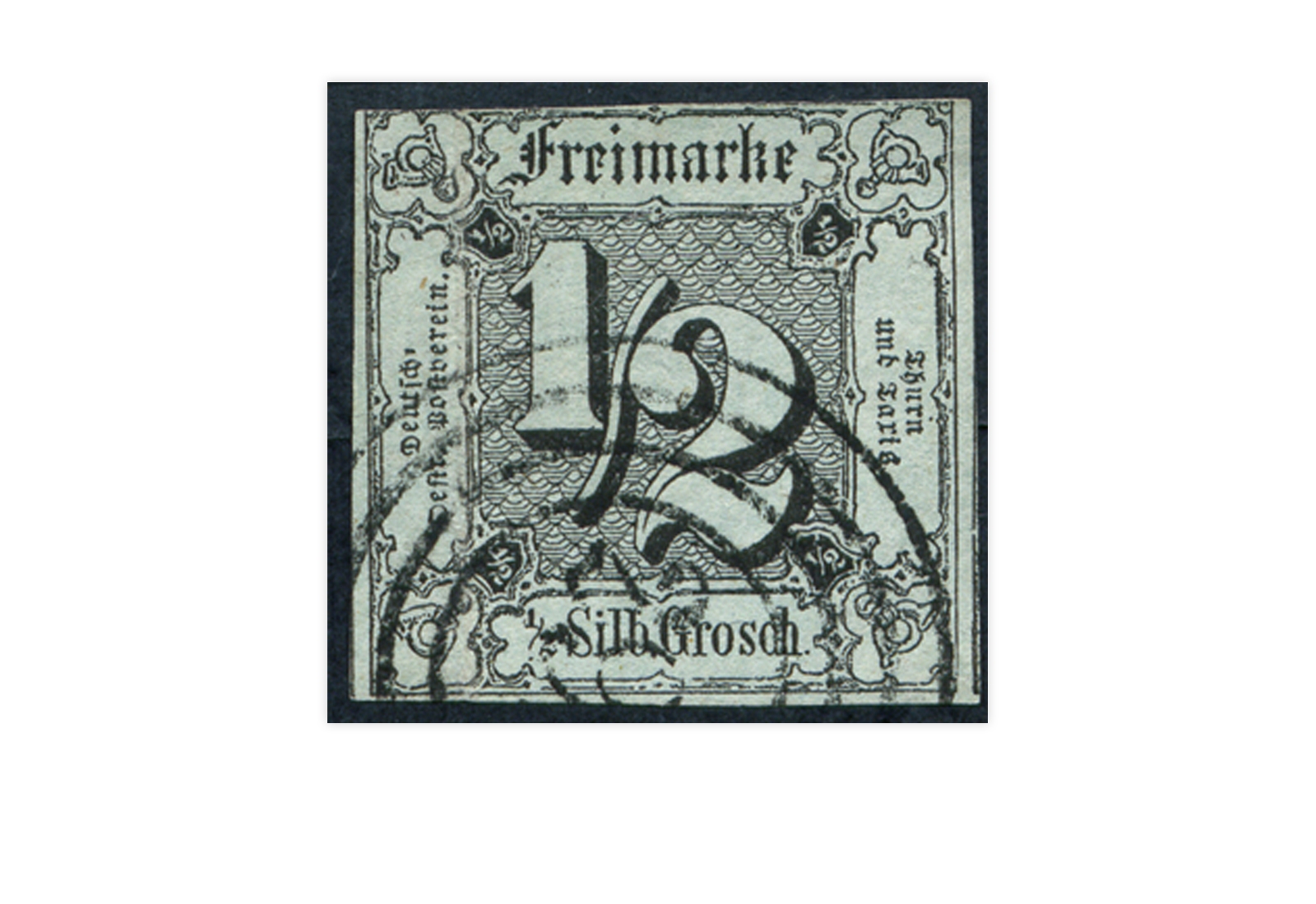 Briefmarke Altdeutschland Thurn und Taxis Freimarke 1852 Michel-Nr. 3 gestempelt