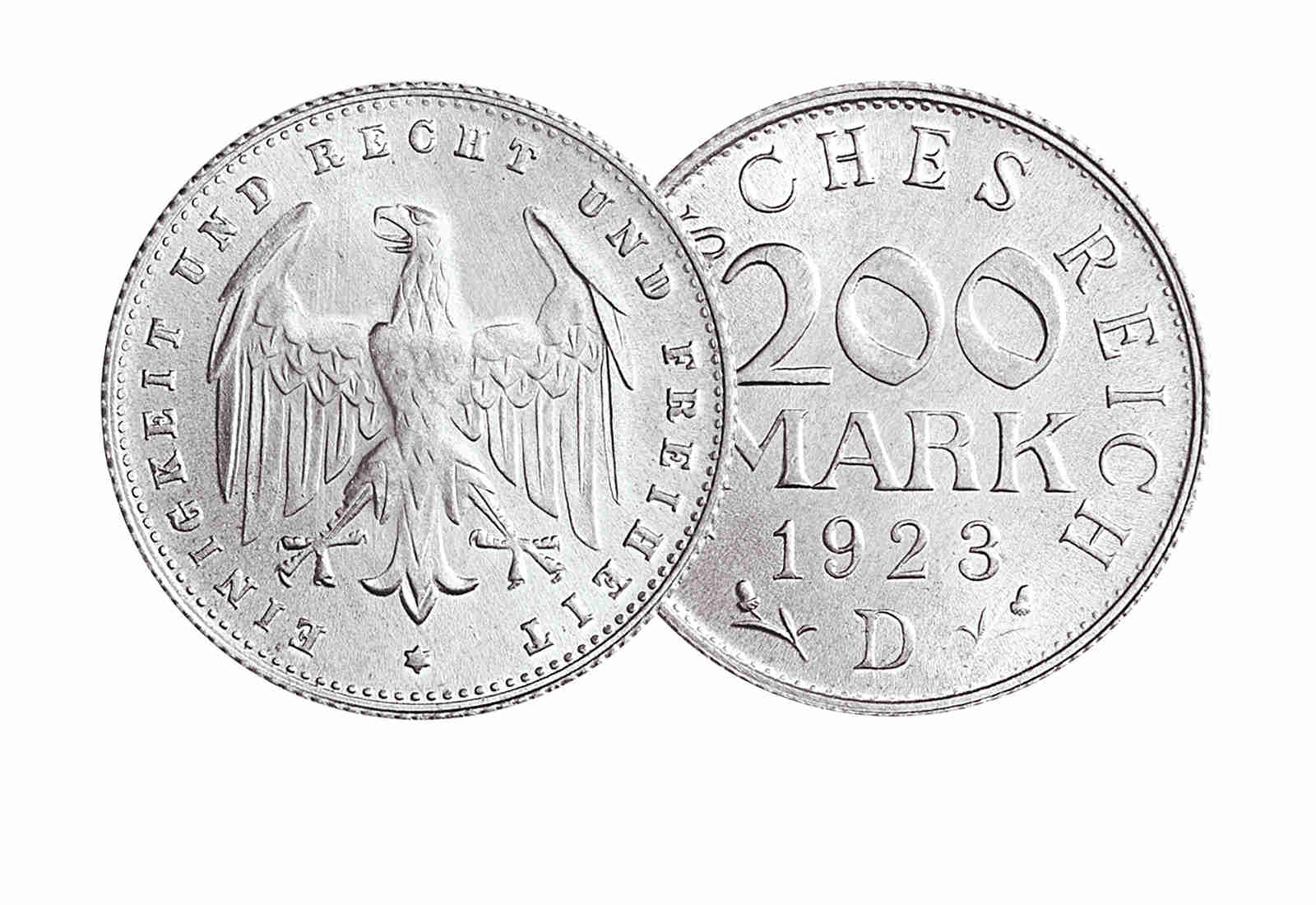 3 Mark 1922-1923 Weimarer Republik Jaeger-Nr. 303 mit Sammler-Service