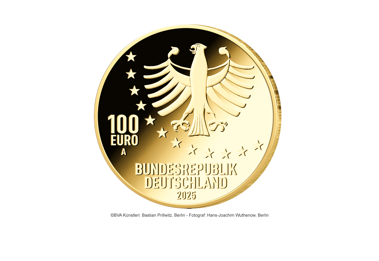 100 Euro 2025 Goldmünze Deutschland Aus dem Leben eines Taugenichts Prägestätte unserer Wahl