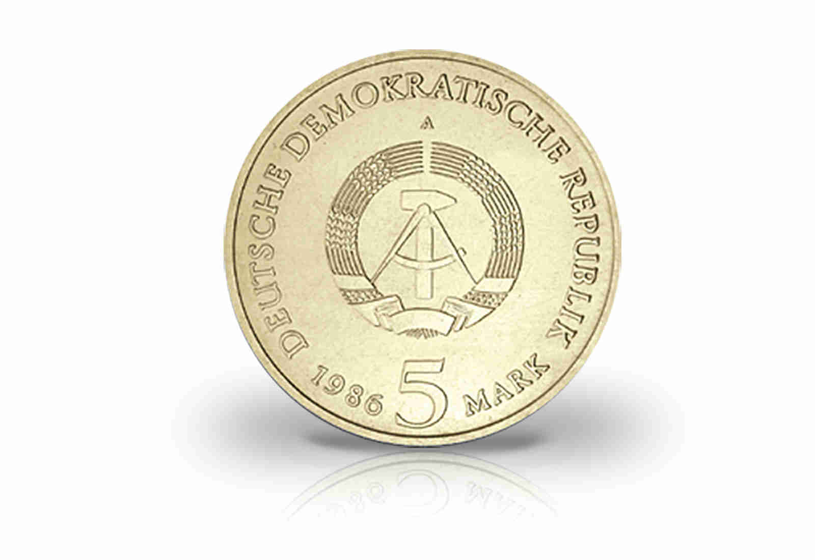 5 Mark Gedenkmünze 1986 DDR Sanssouci Jaeger-Nr. 1609