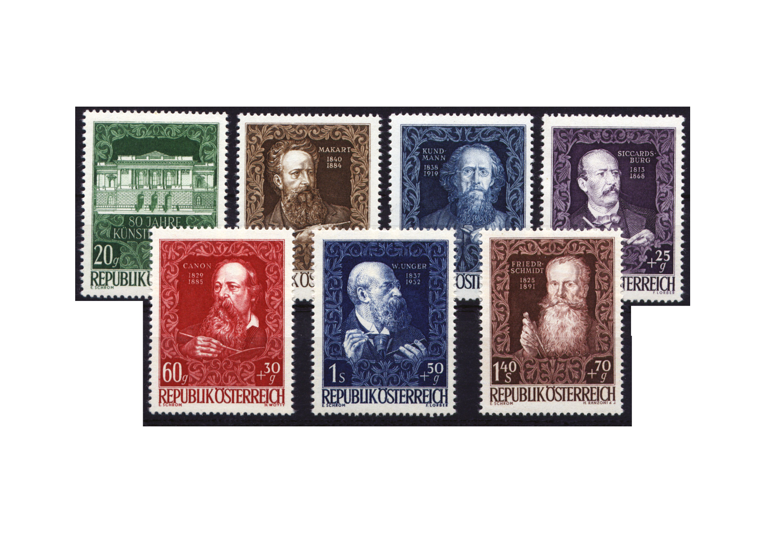 Briefmarken Österreich 1948 Michel Nr. 878/84 OR postfrisch OR