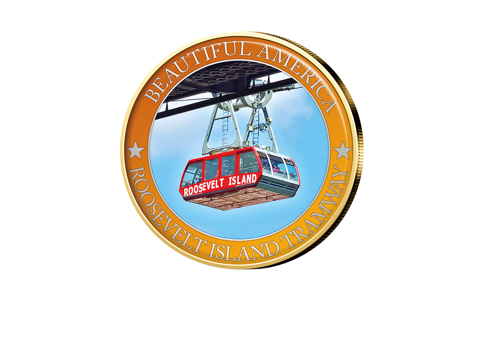 1/2 Dollar USA Roosvelt Island Tramway - Serie Beautiful America