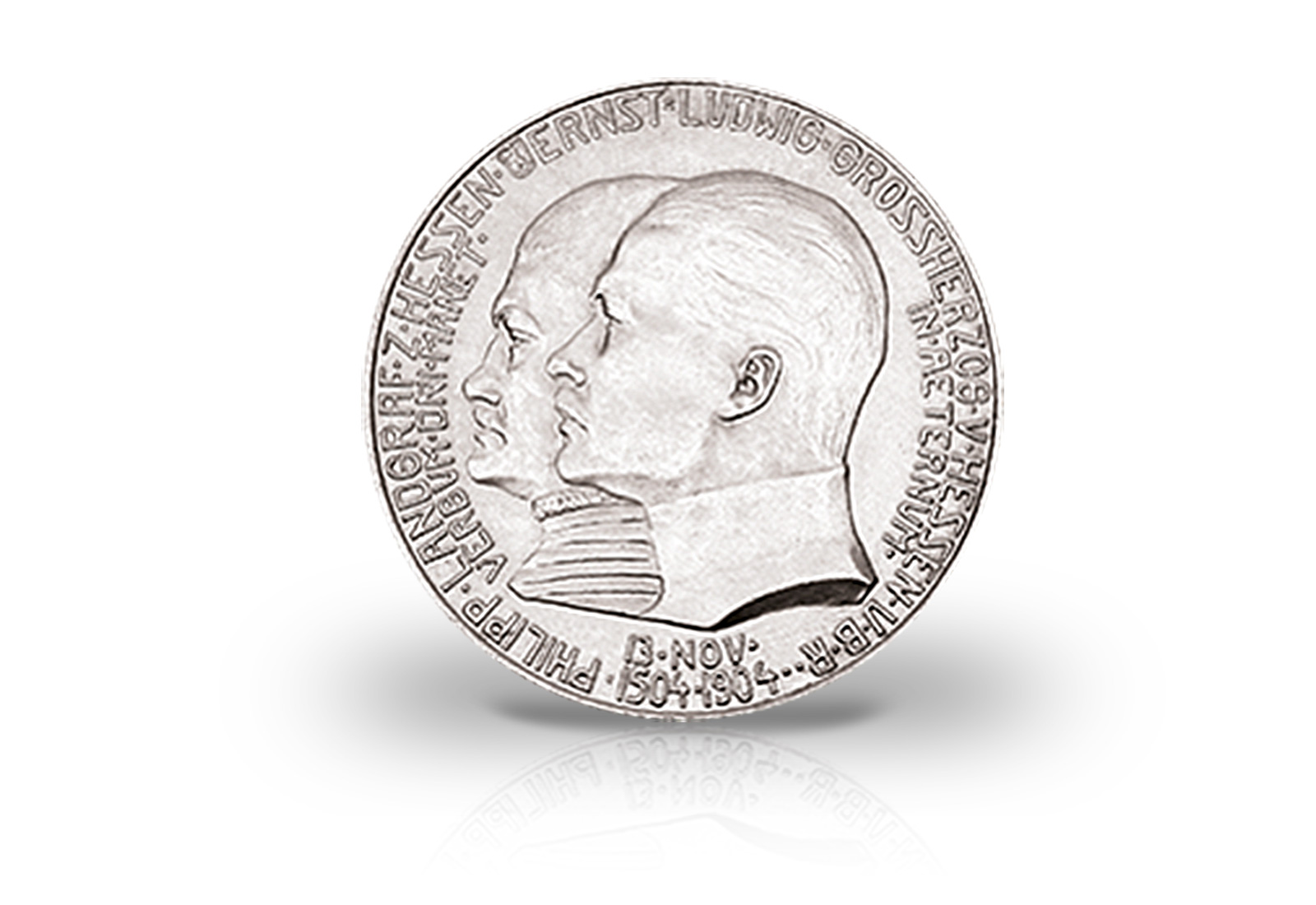 2 Mark 1904 Deutsches Kaiserreich Hessen Philipp der Großmütige Jaeger-Nr. 74