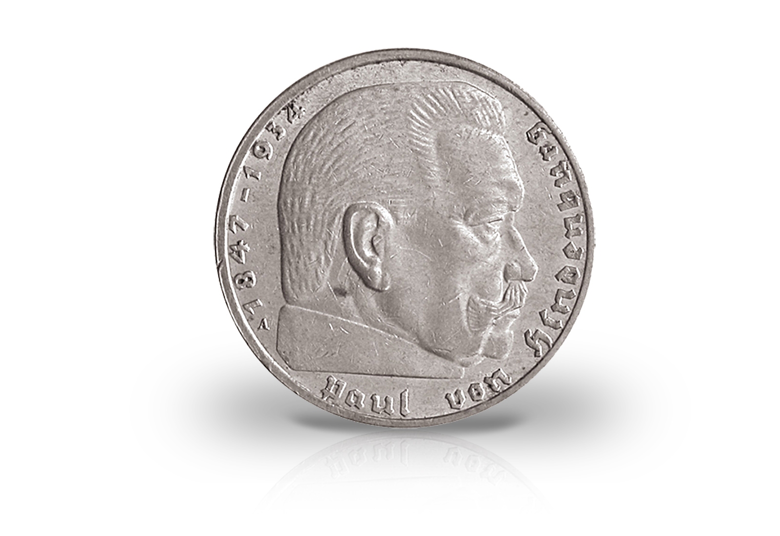 2 Mark 1939 Drittes Reich Hindenburg Jaeger-Nr. 366