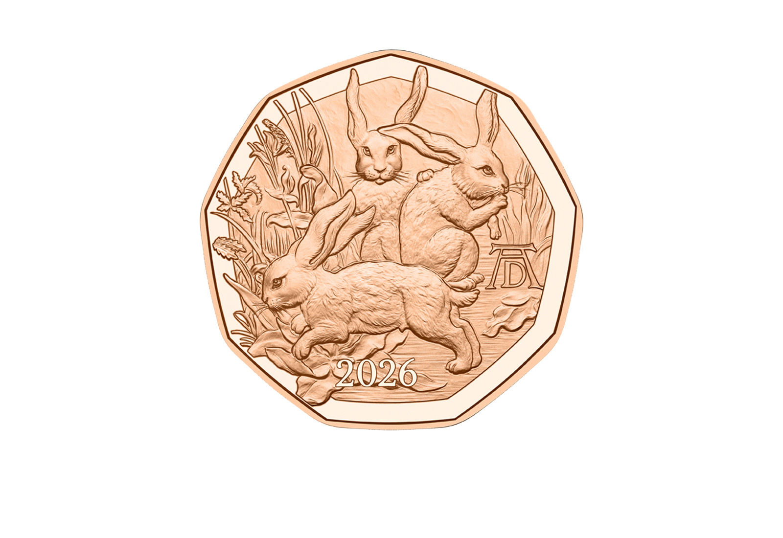 5 Euro 2026 Österreich Kupfer "Dürers Hasentrio" - Ostermünze