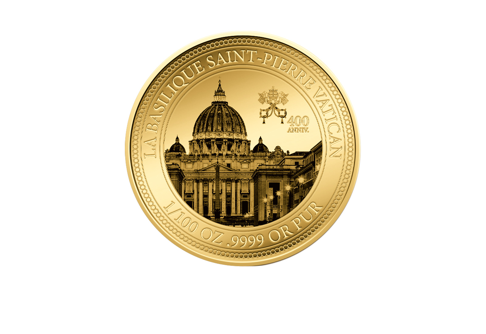 Goldmünze 400. Jahrestag der Weihe des Petersdoms