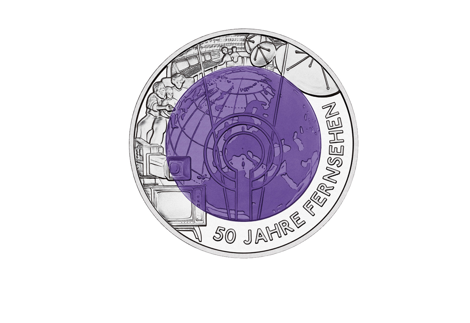 25 Euro 2005 Österreich 50 Jahre Fernsehen hgh