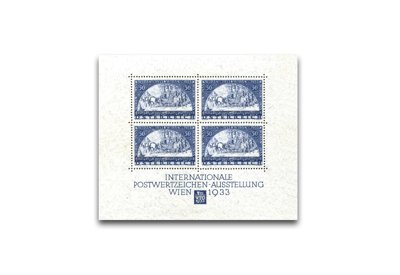 Briefmarken Block Österreich 1933 Block 1 mit Falz