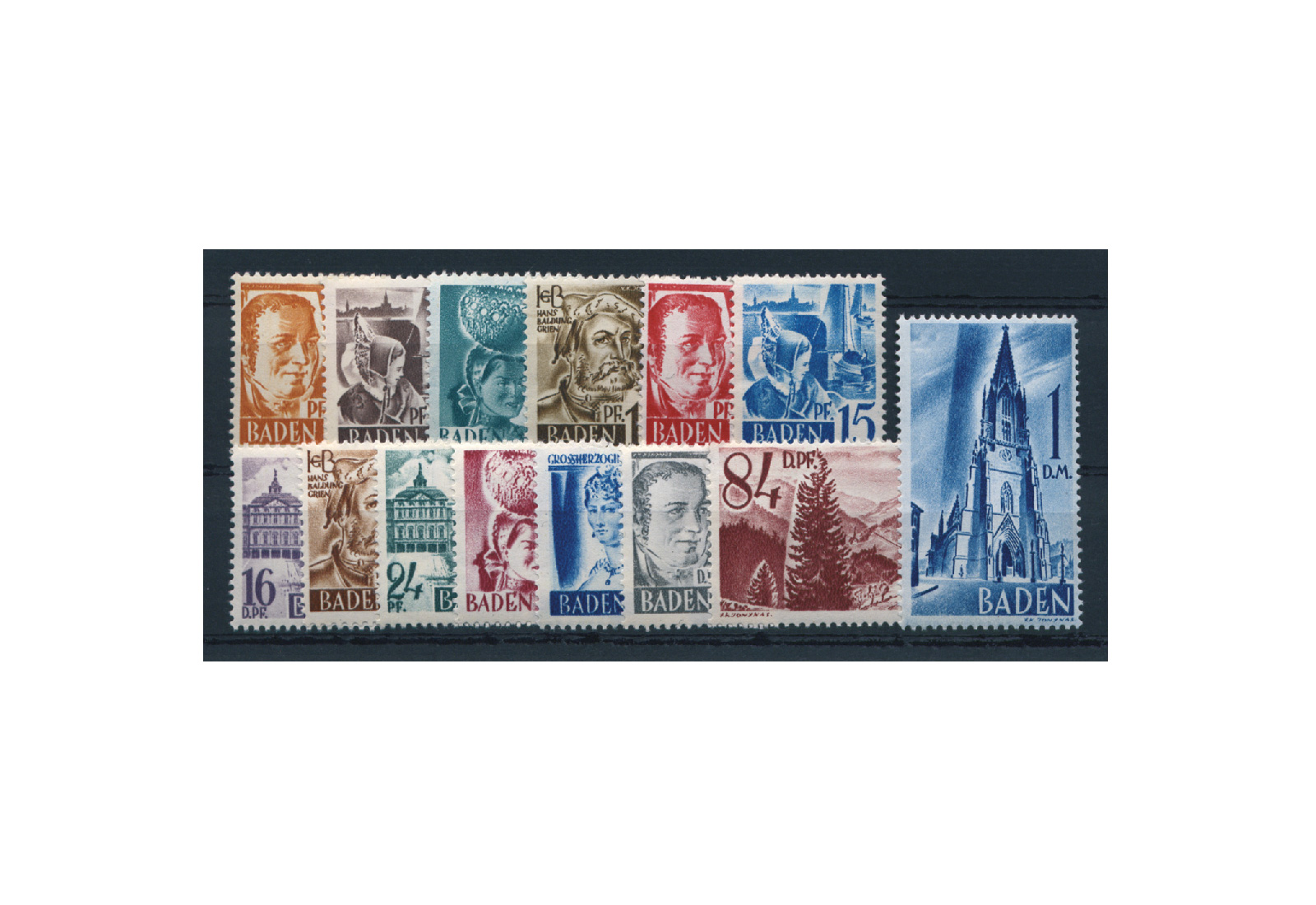 Baden Mi.Nr. 14/27 postfrisch