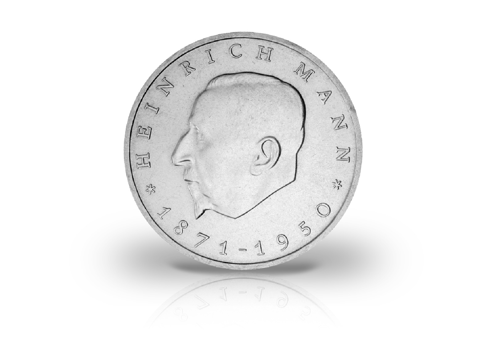 20 Mark Gedenkmünze 1971 DDR Heinrich Mann Jaeger-Nr. 1531