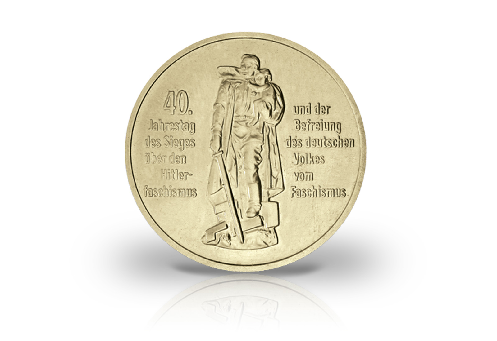 10 Mark Gedenkmünze 1985 DDR Sieg über den Faschismus Jaeger-Nr. 1603