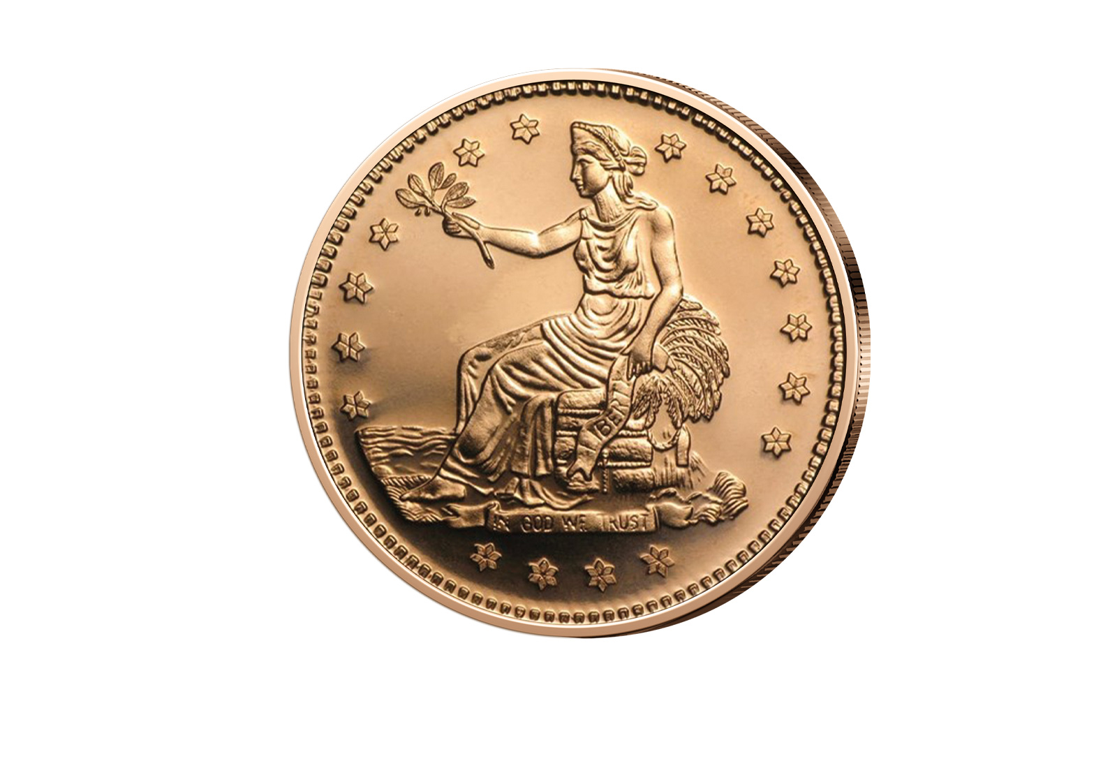 1 oz Kupferausgabe - Trade Dollar in 999er Kupfer