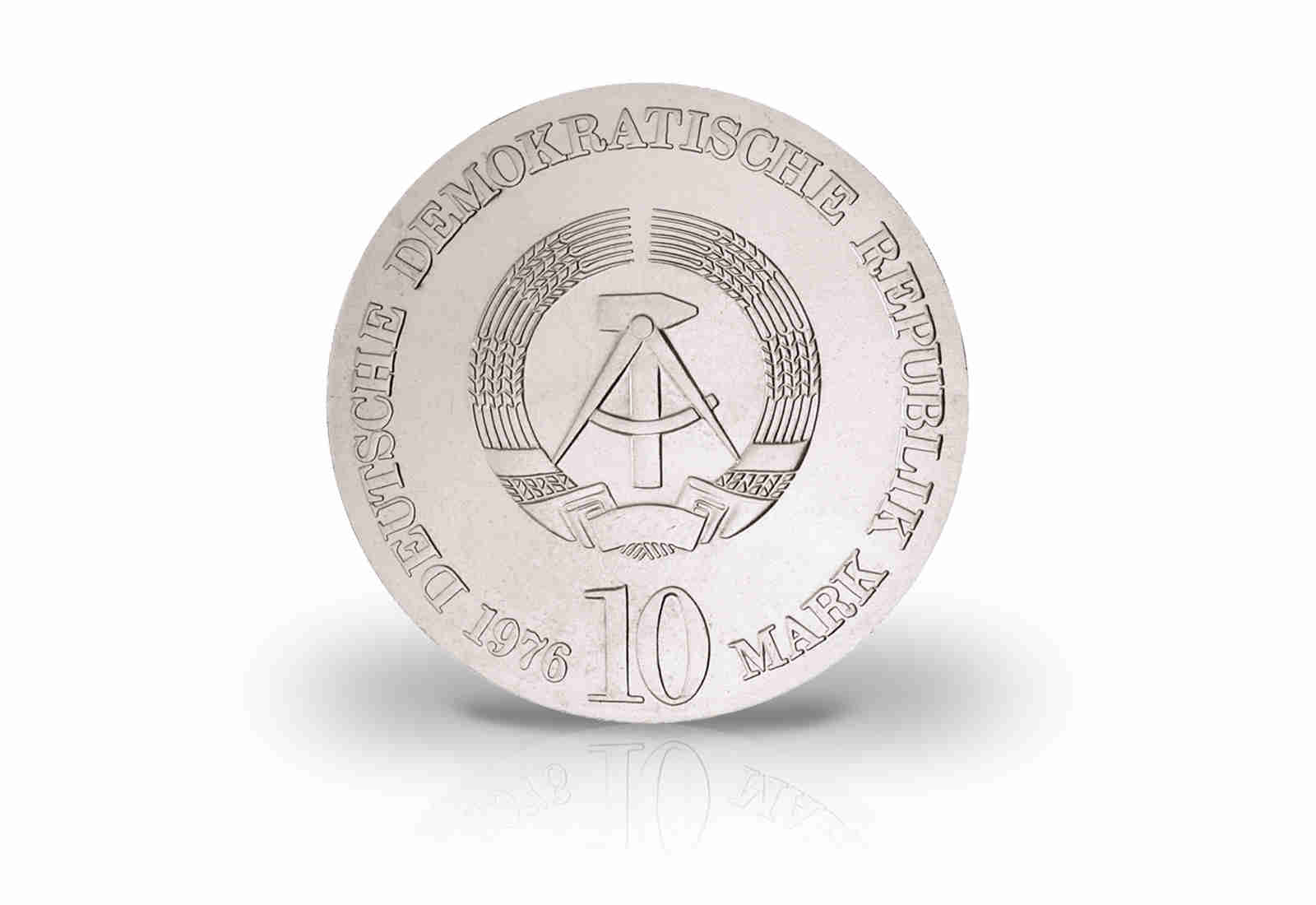 10 Mark Gedenkmünze 1976 DDR Carl Maria von Weber Jaeger-Nr. 1562