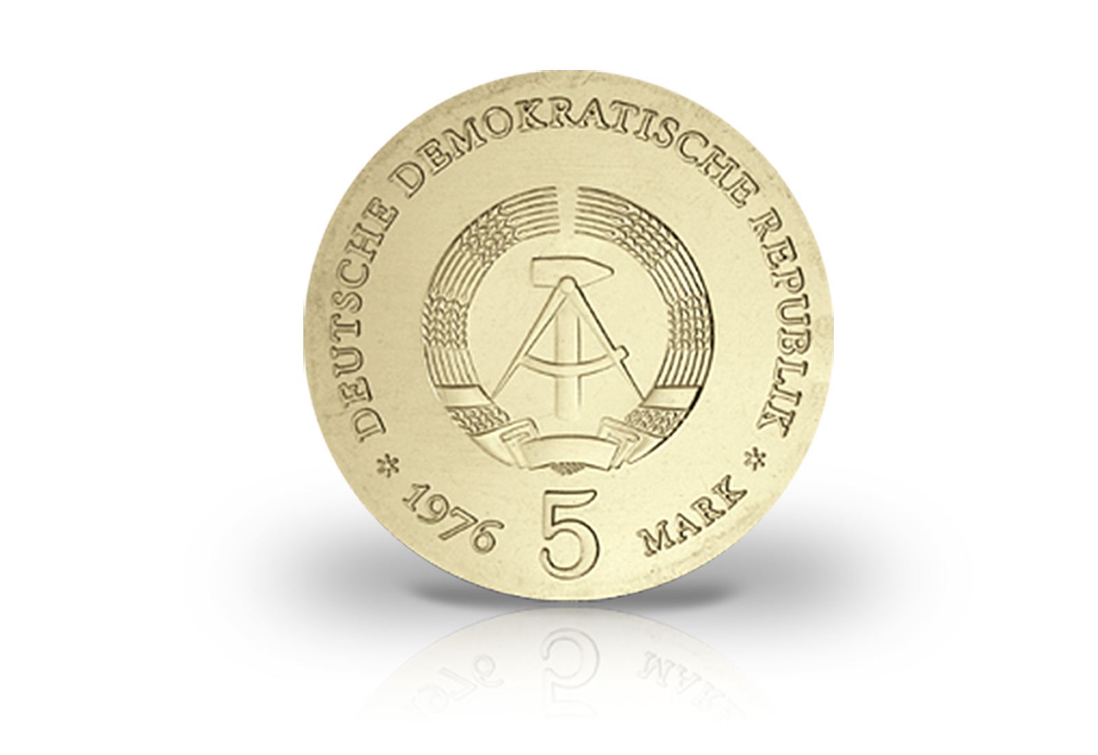 5 Mark Gedenkmünze 1976 DDR Ferdinand von Schill Jaeger-Nr. 1559