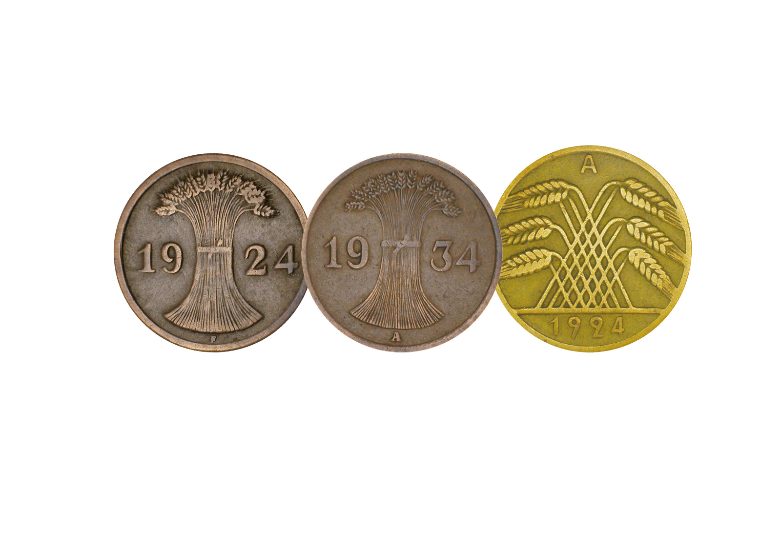 3er Pfennning Sparset Weimar