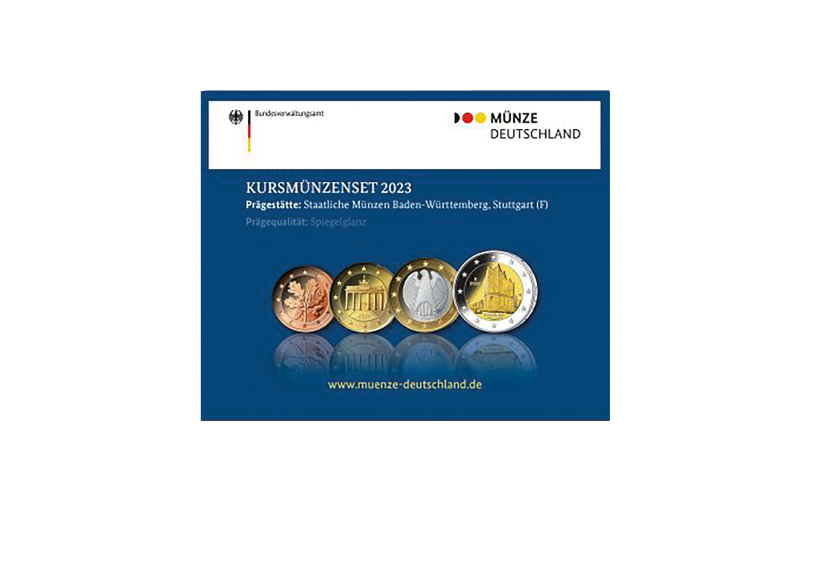 Kursmünzensatz 2023 Deutschland inkl. 2 Euro Elbphilharmonie PP
