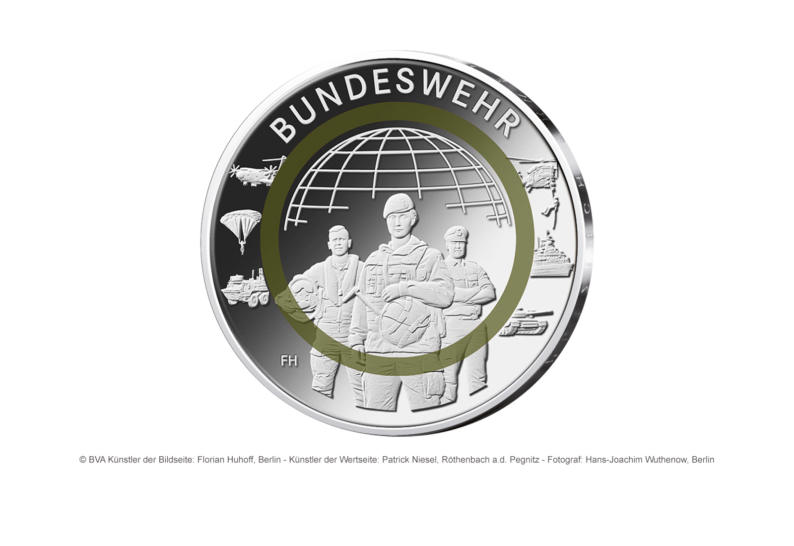10 Euro 2027 Deutschland Bundeswehr - Im Dienste der Gesellschaft Prägestätte unserer Wahl 