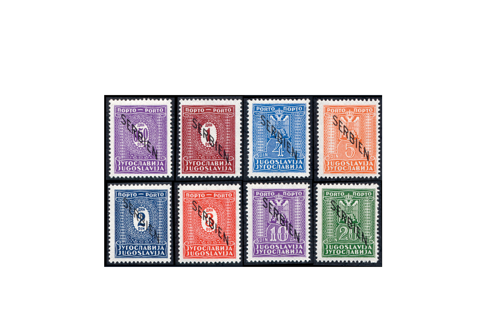 Serbien Michel-Nr. P 1/8 postfrisch Deutsche Besetzung