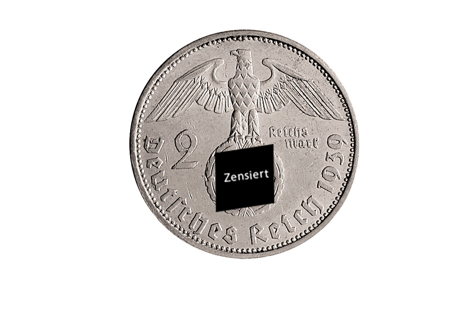 2 Mark Jahrgang unserer Wahl Drittes Reich Hindenburg Jaeger-Nr 366