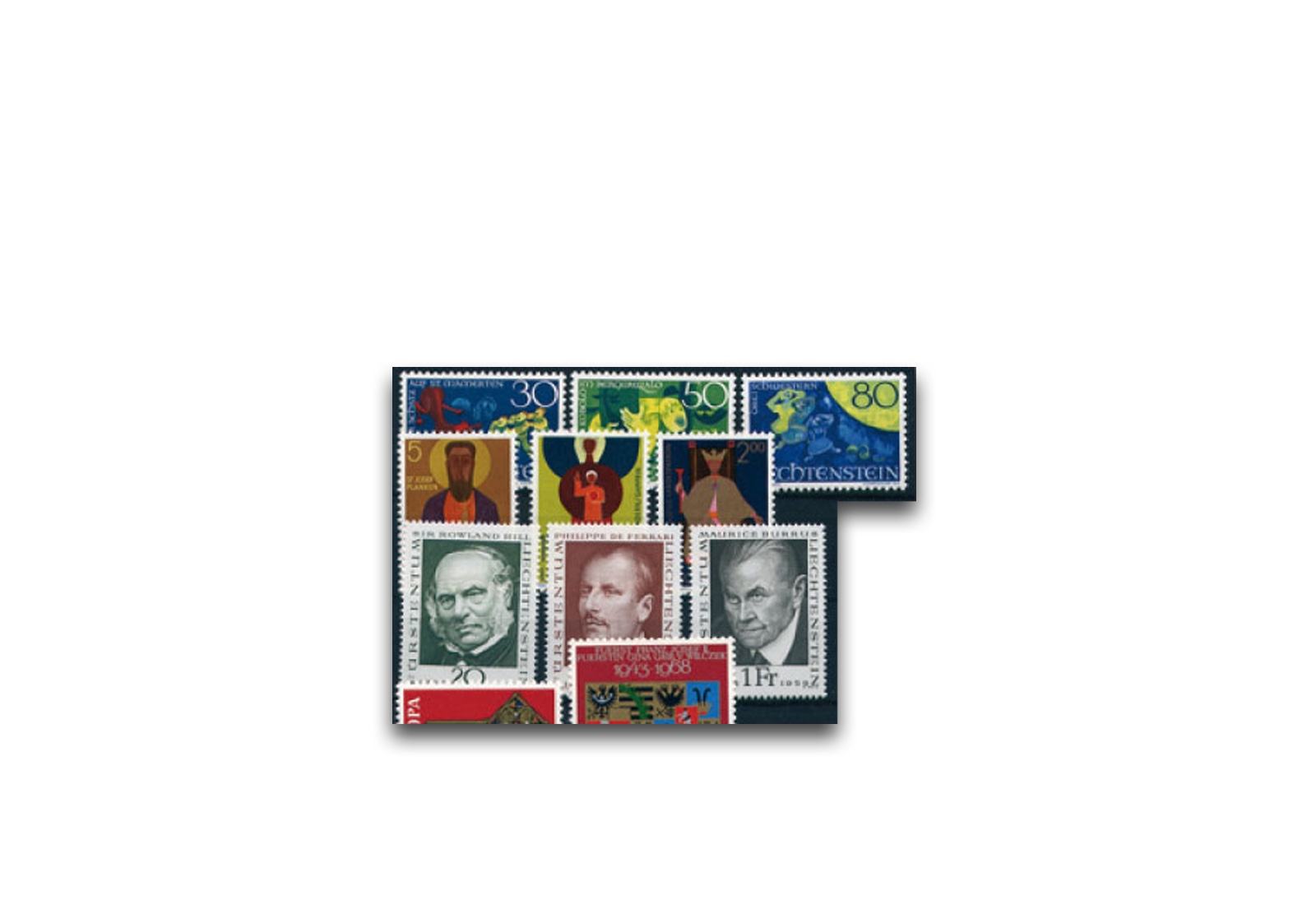 Liechtenstein Jahrgang 1968 gestempelt