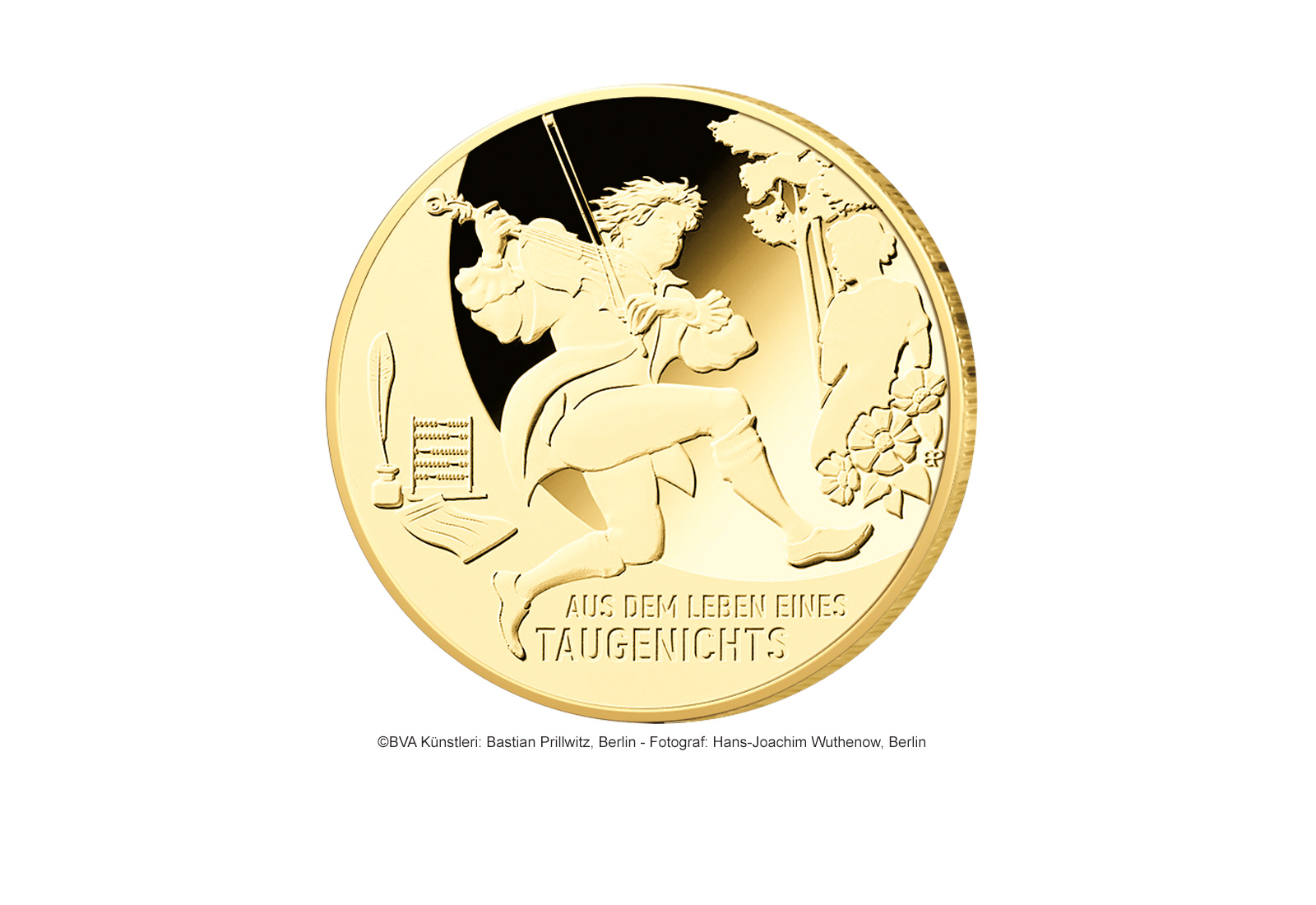 100 Euro 2025 Goldmünze Deutschland Aus dem Leben eines Taugenichts Prägestätte unserer Wahl