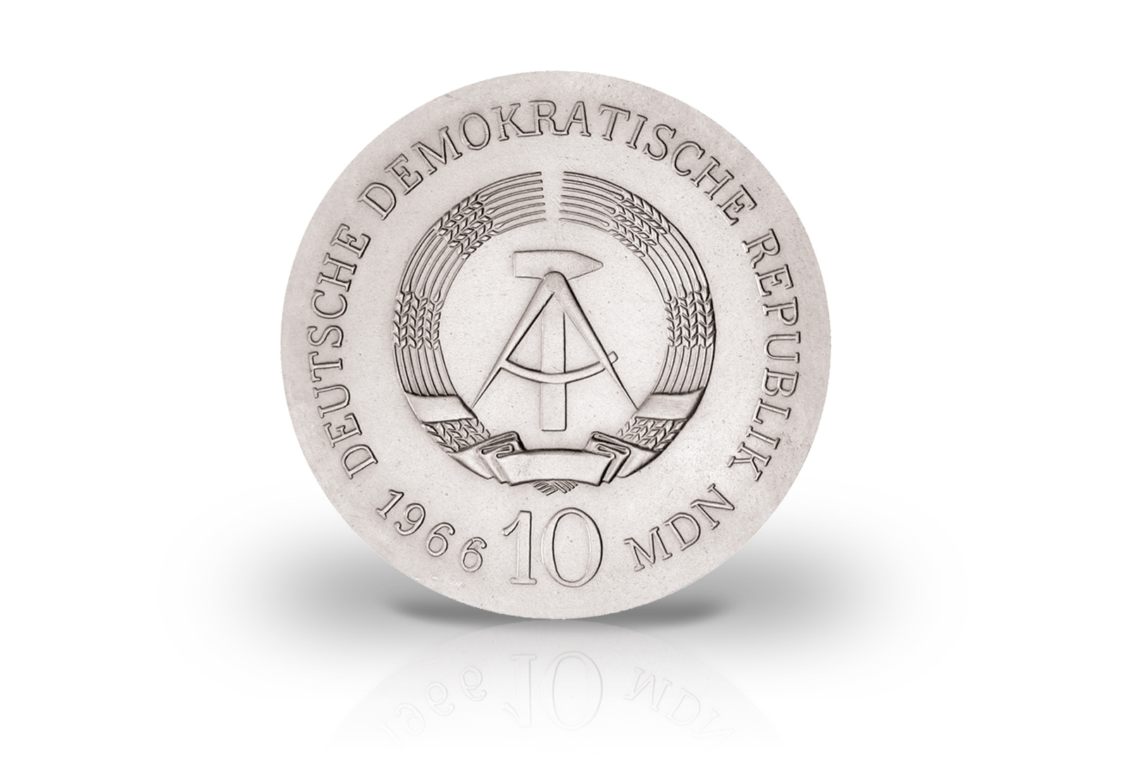 10 Mark Gedenkmünze 1966 DDR Karl Friedrich Schinkel Jaeger-Nr. 1517