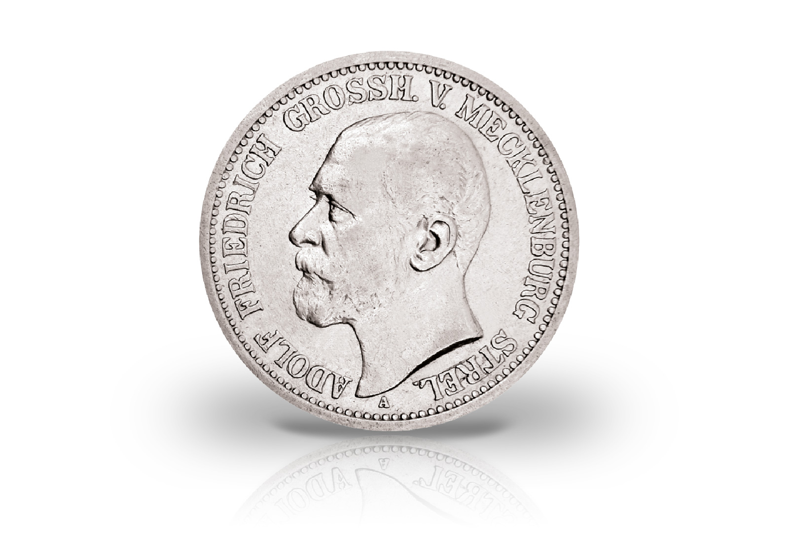 2 Mark 1905 Deutsches Kaiserreich Mecklenburg-Strelitz Großherzog Adolf Friedrich V. Jaeger-Nr. 91