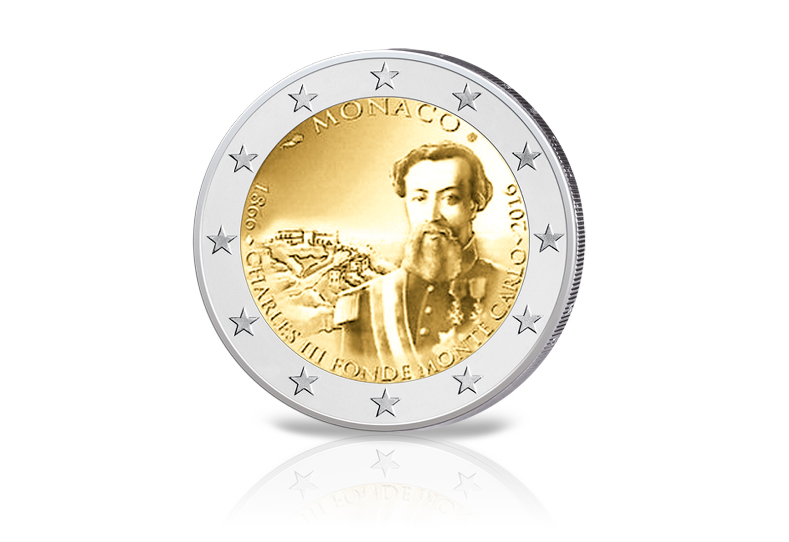 2 Euro 2016 Monaco 150 Jahre Gründung Monte Carlo PP