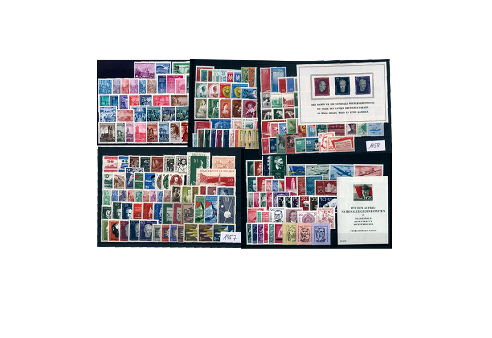 Briefmarken DDR 1955-1959 Michel-Nr. 447-745 postfrisch