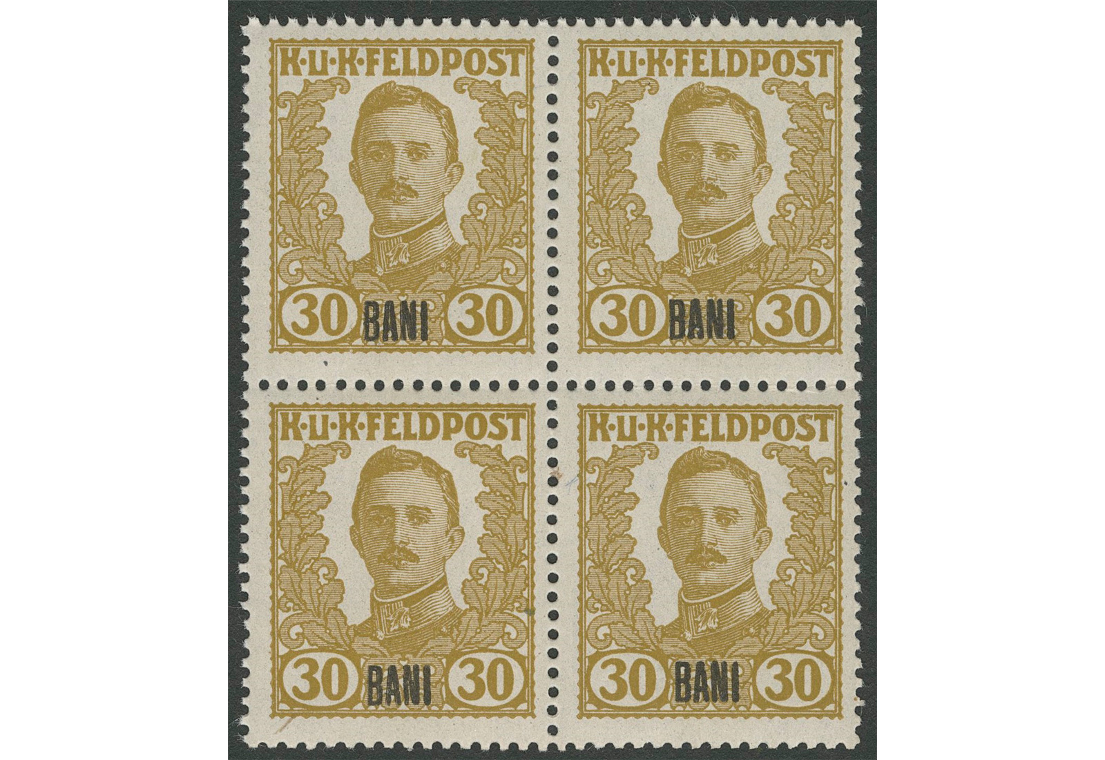 Ausgabe für Rumänien VIII **VB Österr.-ungar.Feldpost 30 Bani