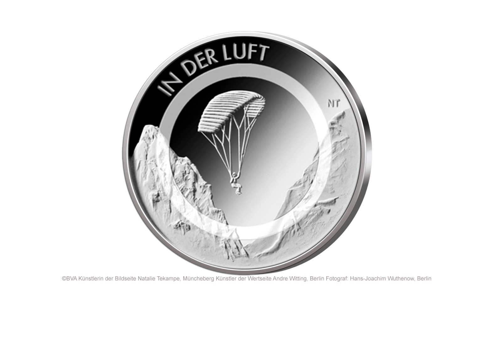 10 Euro 2019 Deutschland In der Luft mit Polymerring PP Prägestätte F