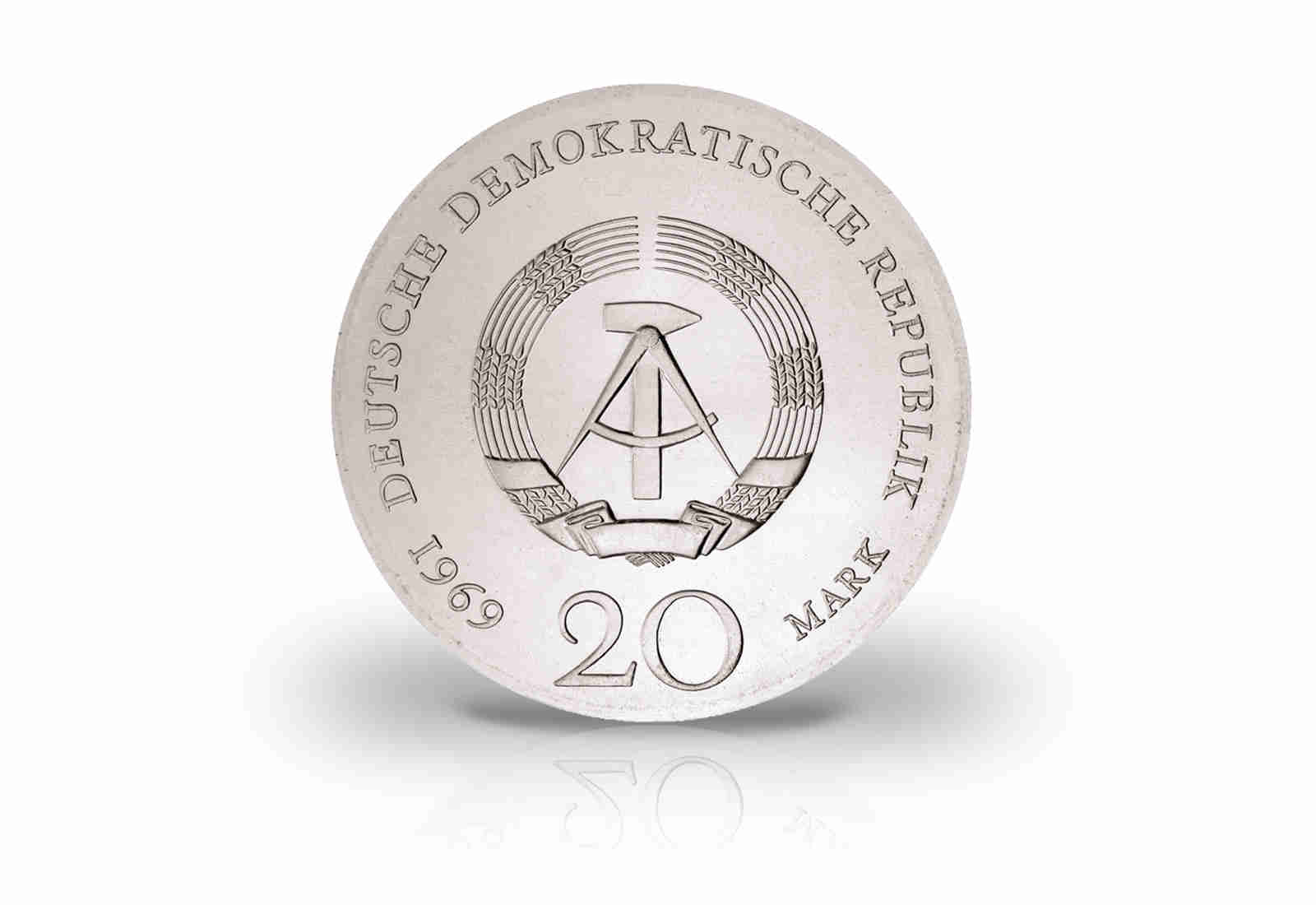 20 Mark Gedenkmünze 1969 DDR Johann Wolfgang Goethe Jaeger-Nr. 1525