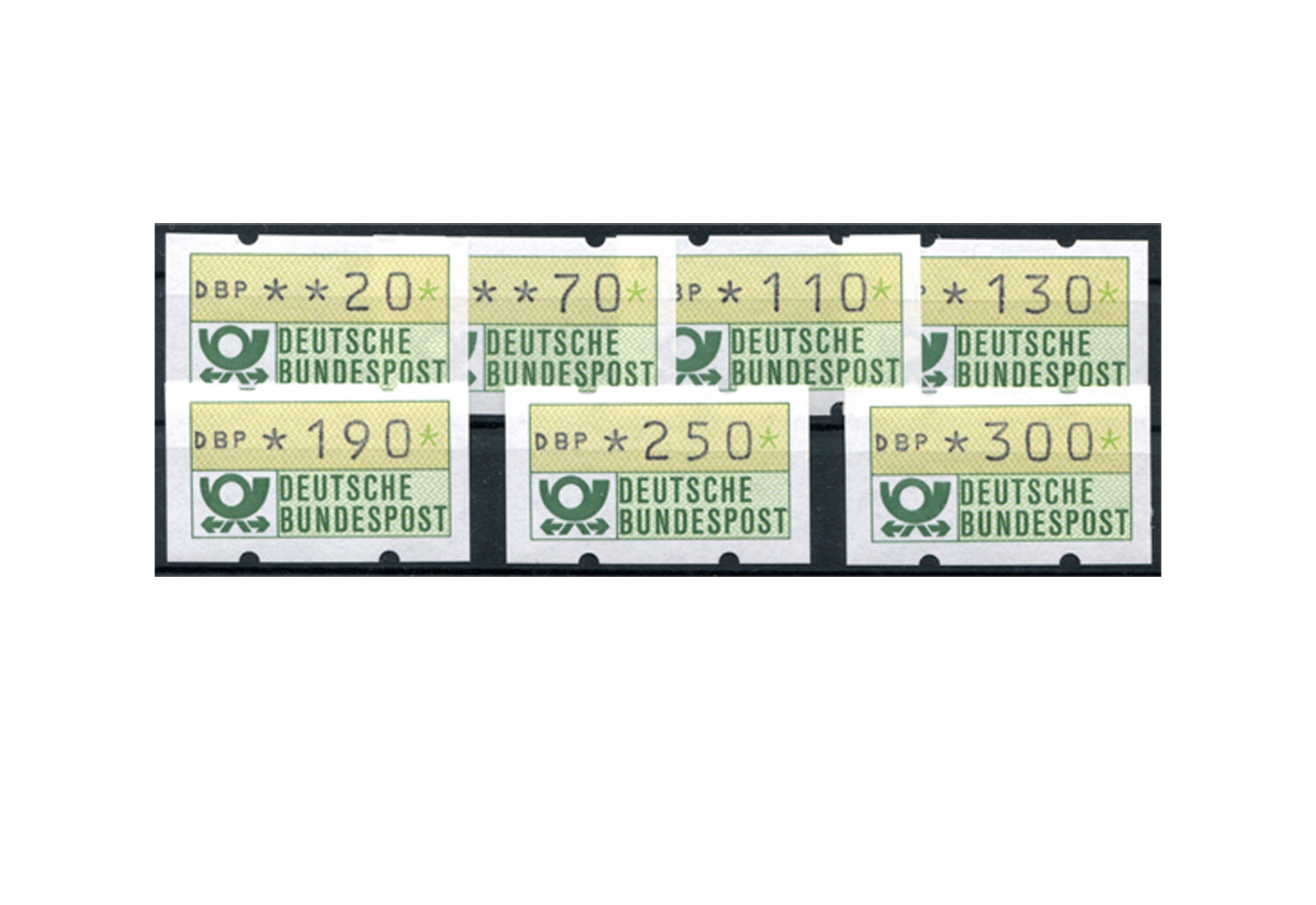 BRD ATM 1.1. VS 2 postfrisch 7 Werte