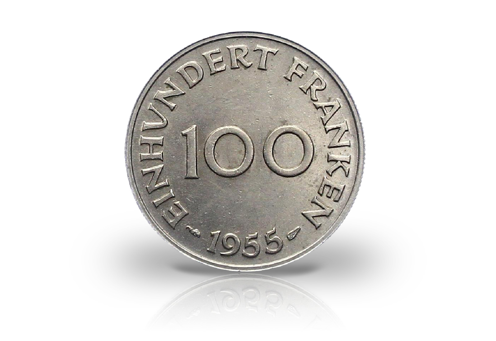 100 Franken 1955 Saarland Jaeger-Nr. 804