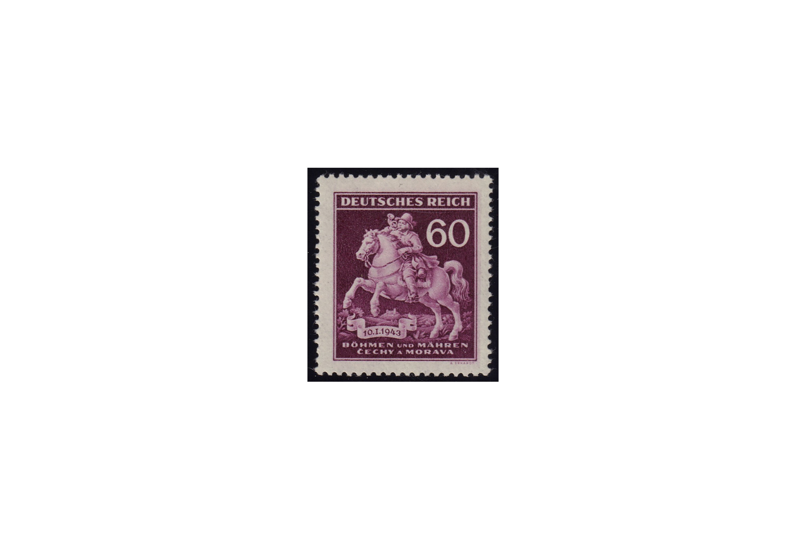 Böhmen und Mähren Tag der Briefmarke Michel Nr. 113 gestempelt