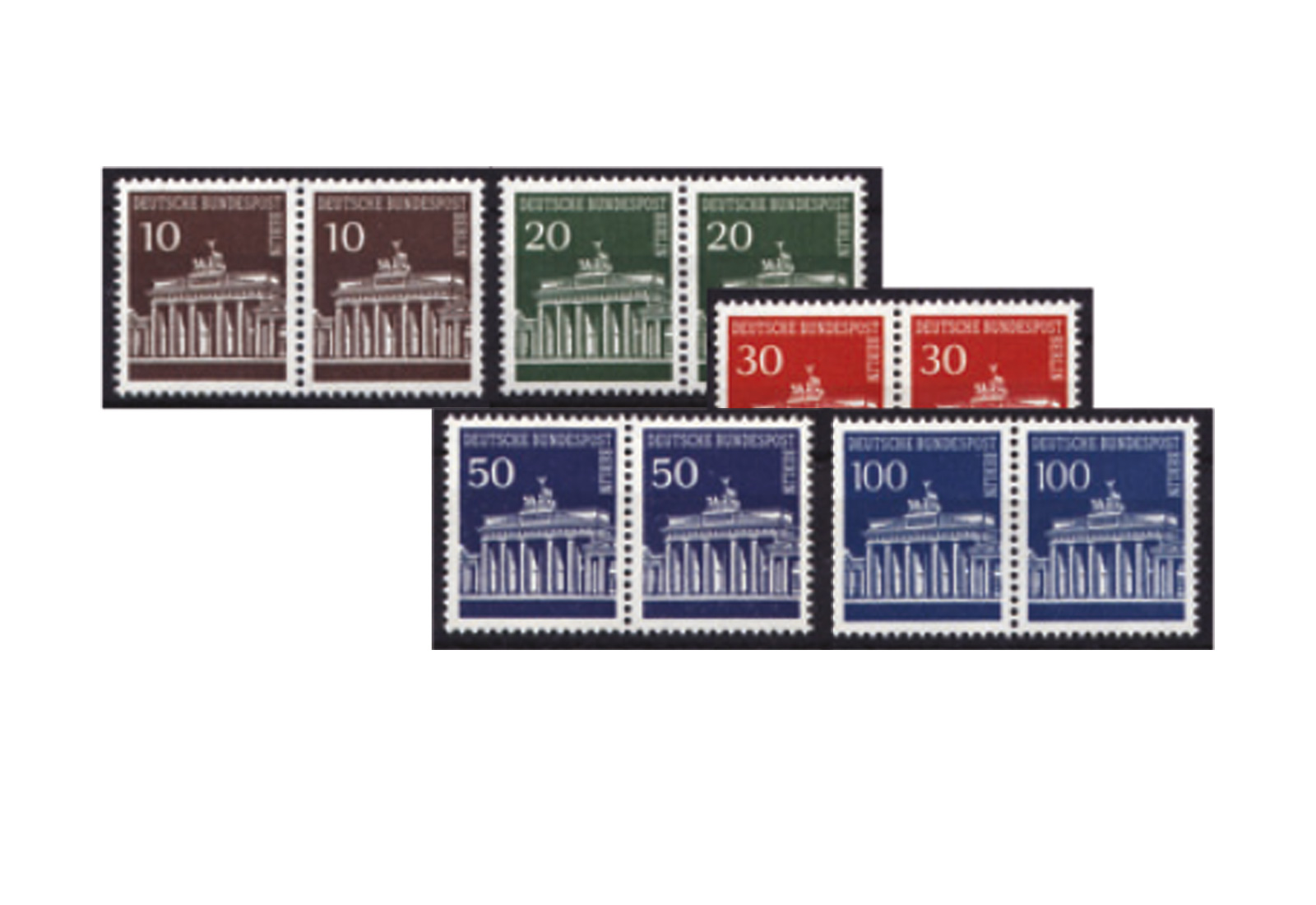 Berlin MiNr.: 286-290 PA **