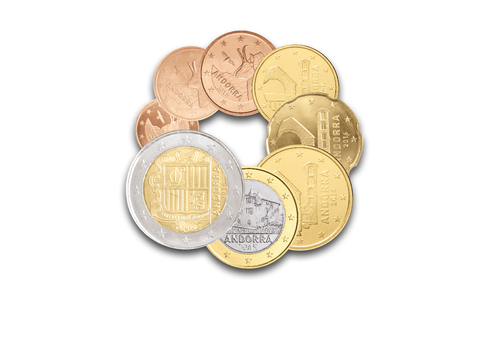 Eurosatz Jahrgang unserer Wahl Andorra