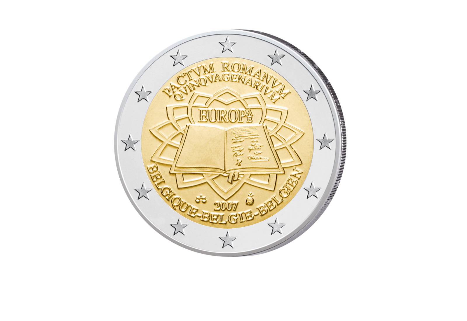 2 Euro 2007 Belgien 50 Jahre Römische Verträge bfr.