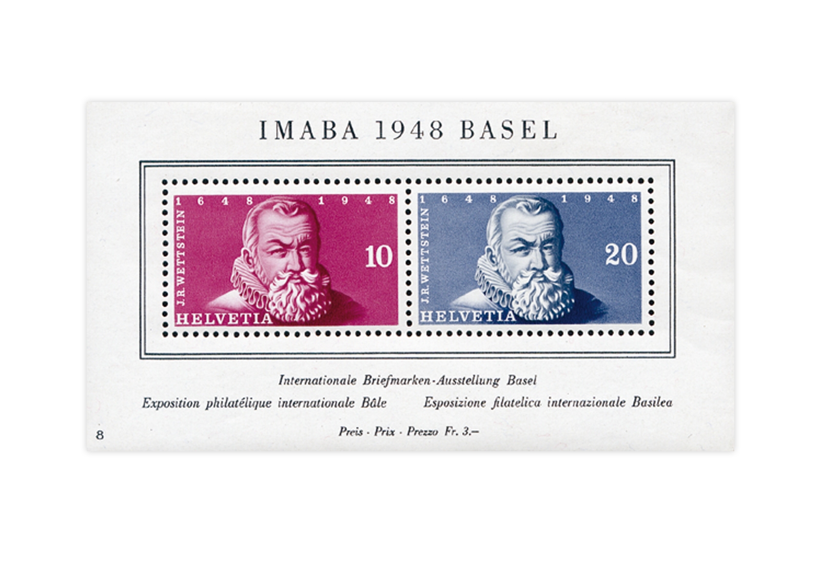 Schweiz Block 13 IMABA 1948 postfrisch